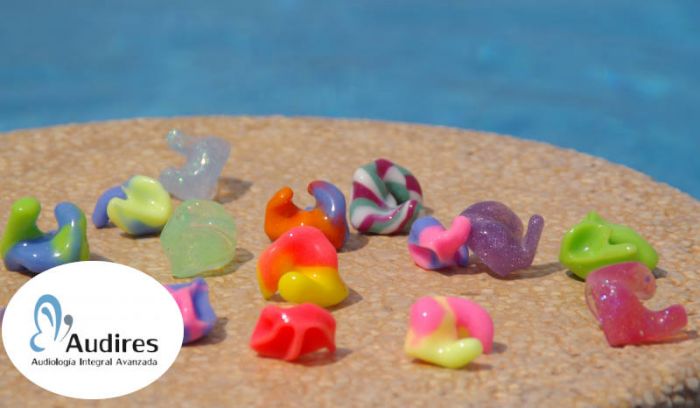 Tapones de baño en la piscina